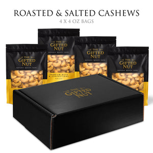 Roasted Salted Cashews Gift Box (4 Pack)